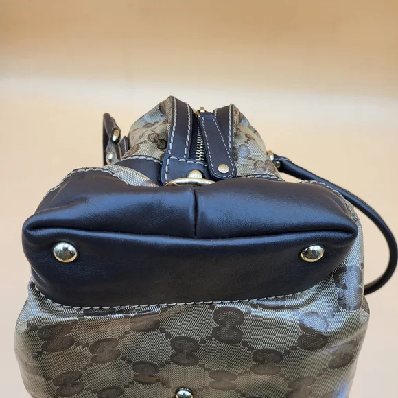 GUCCI GG Crystal Hand Bag Coated Canvas..Authentic..w/COA - Picture 13 of 17